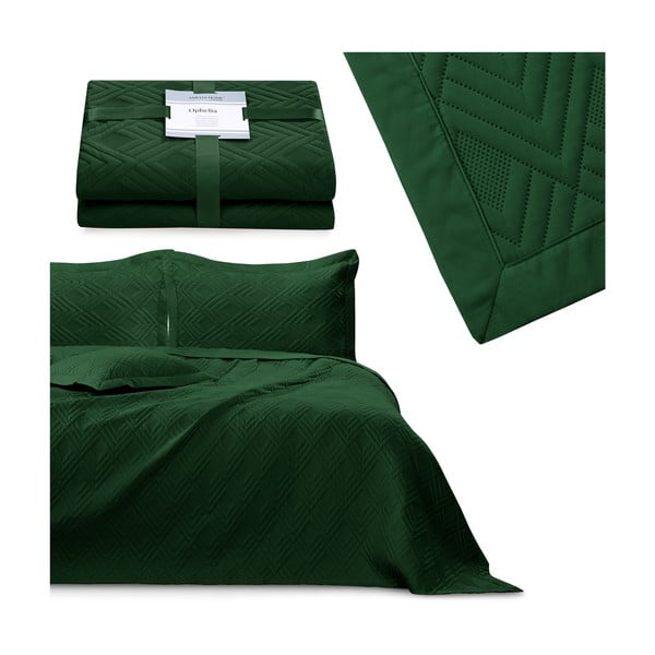 Tumeroheline tepitud mikrokiust voodikate 170x210 cm Ophelia - Restilo-image-4