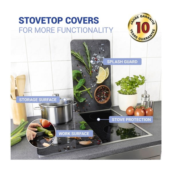 Klaasist pliidikatte komplekt 2 tk Universal Herbs - Wenko-image-4