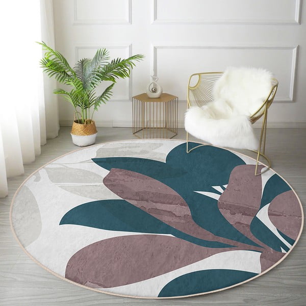 Pestav ümmargune vaip, sobitub robottolmuimejaga ø 100 cm Comfort - Mila Home-image-2