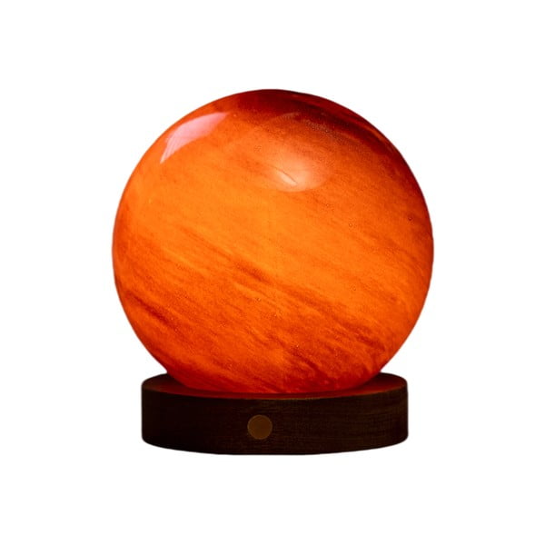 LED-lauavalgusti klaasist varjuga (kõrgus 13 cm) Sand Storm - Gingko