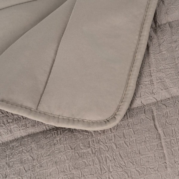 Taupe tepitud voodikate 240x260 cm - Ixia-image-1