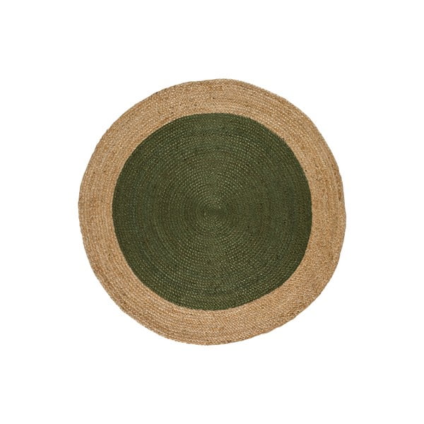 Roheline-puiduvärvi ümmargune vaip ø 90 cm Mahon - Universal