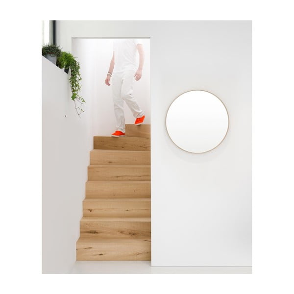 Tammepuust raamiga seinapeegel, ⌀ 66 cm Glance - Wireworks-image-2