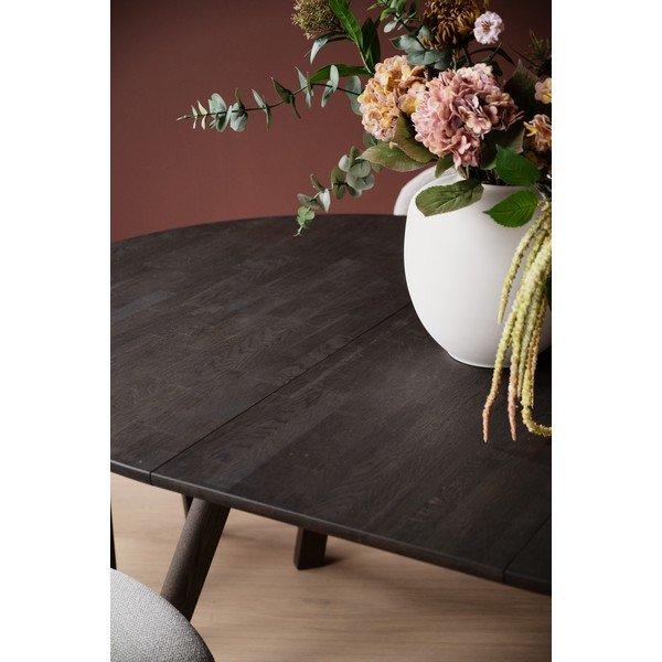 Ümmargune pikendatav söögilaud tammepuust, läbimõõduga 140 cm Clapperton - Rowico-image-3