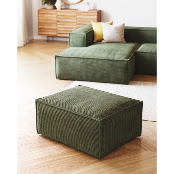 Roheline velvetist jalatugi Blok - Kave Home-image-3