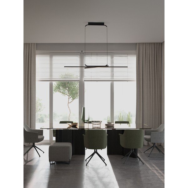 Matt must alumiiniumist LED-rippvalgusti, hämardatav Akro - Nova Luce-image-1