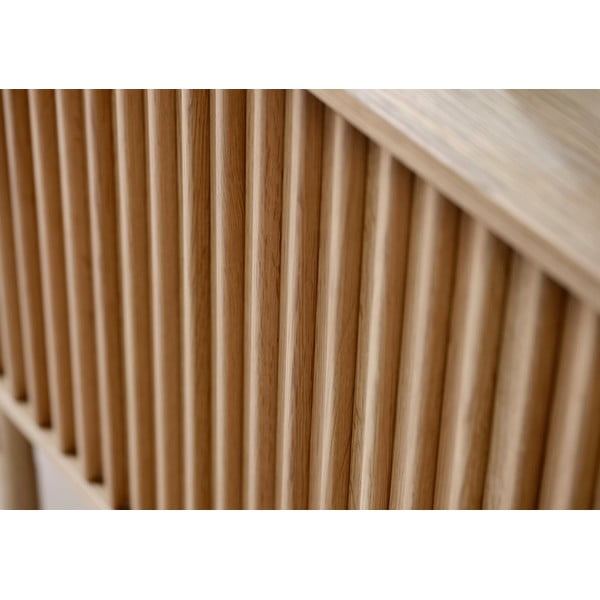 Madal kapp naturaalsest tammepuust 160x73 cm Carno - Unique Furniture-image-1