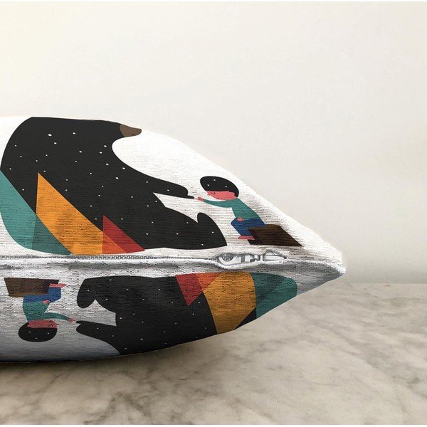 Padjaümbris puuvillase seguga Karu, 55 x 55 cm - Minimalist Cushion Covers-image-1