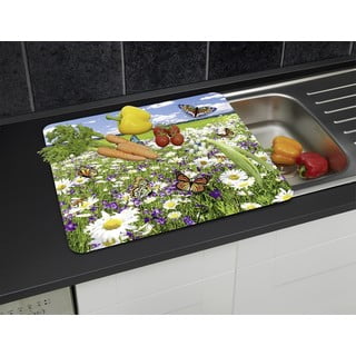 Karastatud klaasist seinakatted pliidi äärde, 2 tk komplektis 50x56 cm - Maximex