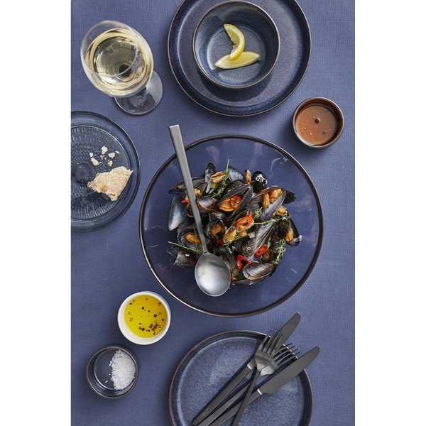 Must/sinine keraamiline supi-/salatikauss 400 ml Gastro Black/Dark Blue - Bitz-image-1