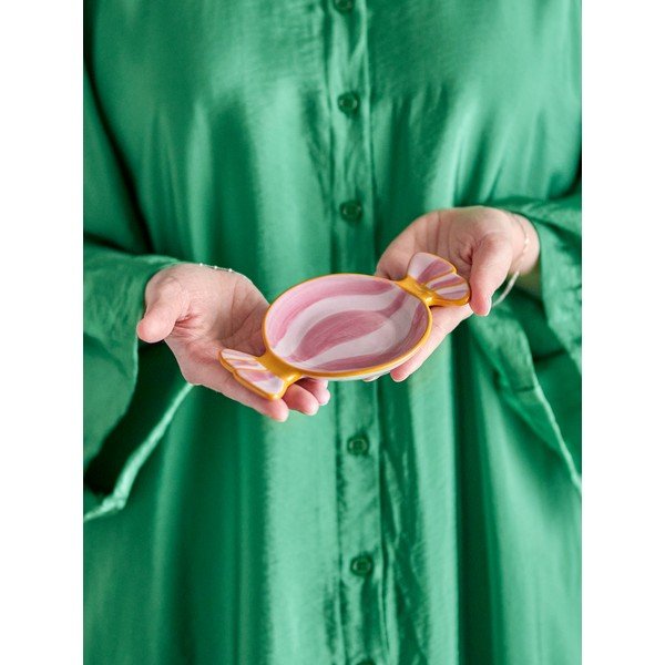 Roosa jõulumotiiviga kamenist serveerimistaldrik Caramella – Bloomingville-image-1