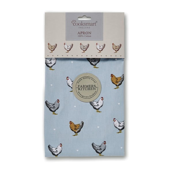 Sinine puuvillane kokkade põlle Farmers, suurus 2,5 mm, diameeter. L - Cooksmart ®-image-2