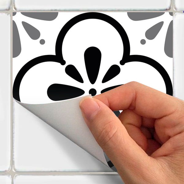 9 seinakleebise komplekt Tsementplaadid , 10 x 10 cm Alexia - Ambiance-image-3