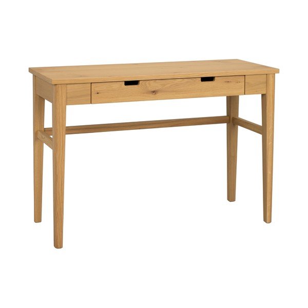 Konsoollaud naturaalses värvitoonis tammepuust pealispinnaga 40x110 cm Garrison - Rowico