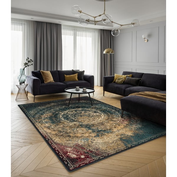 Petrooleumi värvi villane vaip 160x240 cm Ann - Agnella-image-1