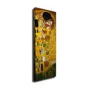 Seinareproduktsioon lõuendil Gustav Klimt Suudlus, 30 x 80 cm Gustav Klimt - The Kiss - Wallity