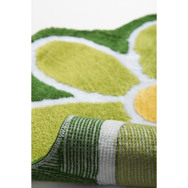 Roheline vannitoamatt ø 90 cm Flower - Foutastic-image-1