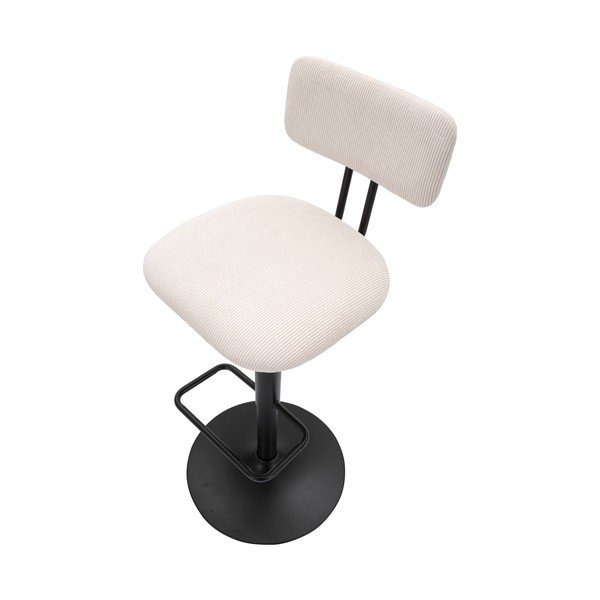 Valge-must reguleeritav baaritool (istme kõrgus 61 cm) Tina - Mauro Ferretti-image-4