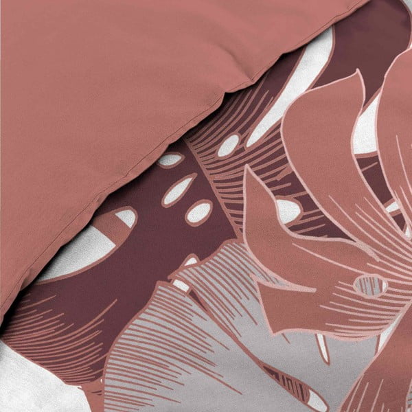 Valge-roosa puuvillane voodipesu kaheinimesevoodile/ülipikale voodile 240x220 cm Astria - douceur d'intérieur-image-3