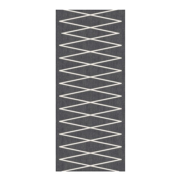 Tmavě šedý běhoun Floorita Fiord, 60 x 240 cm