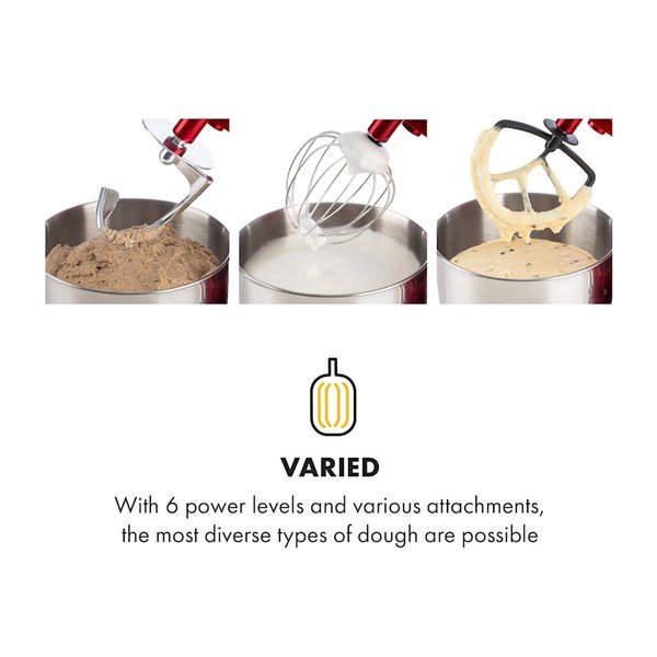 Punane multifunktsionaalne köögikombain Lucia Elegance - Klarstein-image-4