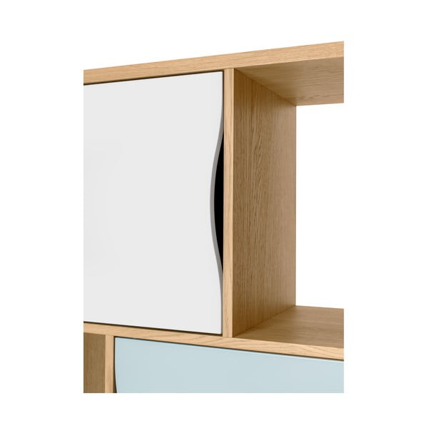 Türkiissinine raamaturiiul 65x191 cm Avon - Woodman-image-1