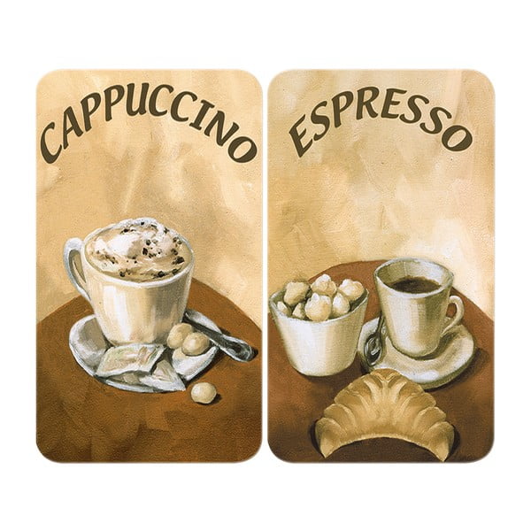 Klaasist pliidikatte komplekt 2 tk Coffee - Wenko