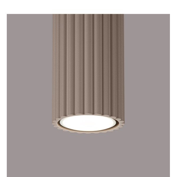 Hallikaspruun metallist kohtvalgusti ø 6,5 cm Gleam - Sollux-image-3