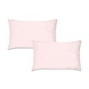 Roosad puuvillased padjapüürid, 2 tk 50 x 75 cm Cotton Percale - Bianca