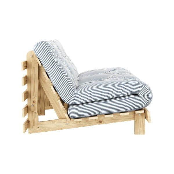 Valge/helesinine diivanvoodi 160 cm Roots - Karup Design-image-3