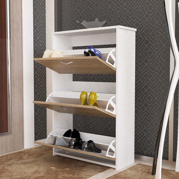 Hnědý třídvéřový botník Triplex-image-1