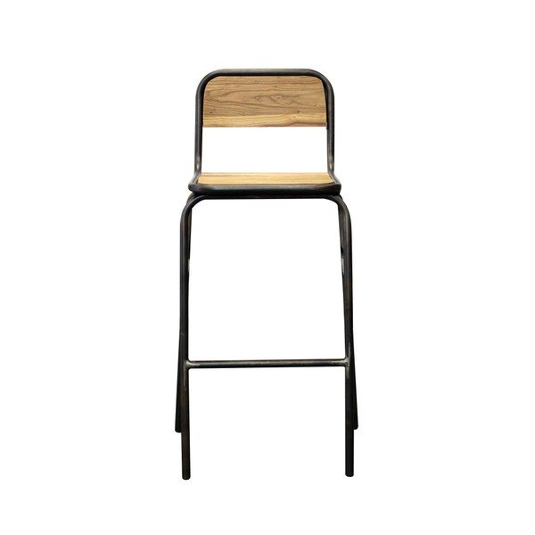 Barová židle z jilmového dřeva Red Cartel Scott-image-3