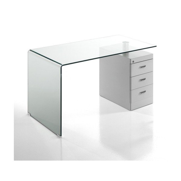 Klaasist töölaud 65x125 cm Bow - Tomasucci-image-3