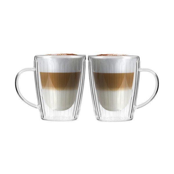 2 klaasist kruusid cappuccino jaoks (250 ml) komplektis Livio Duo - Vialli Design