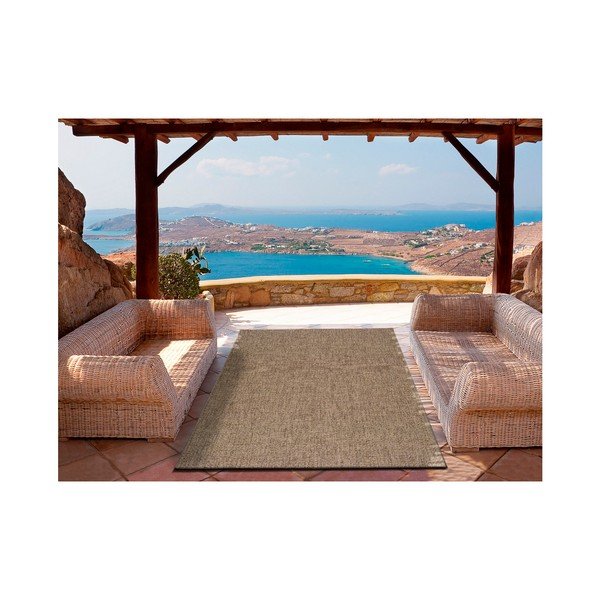 Tmavě béžový koberec vhodný i na ven Universal Jaipur Beige Daro, 80 x 150 cm-image-1