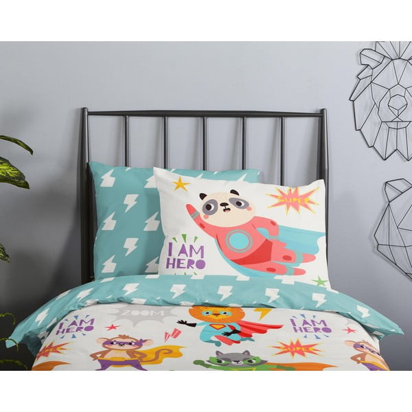 Puuvillane laste voodipesu 120x150 cm Superhero - Good Morning-image-2
