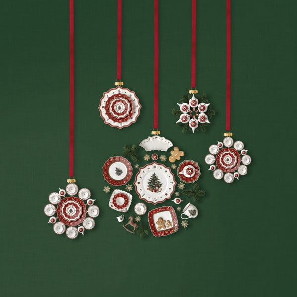 Valge ja punane portselanist jõulutaldrik, ø 33 cm Toy's Delight - Villeroy&Boch-image-3