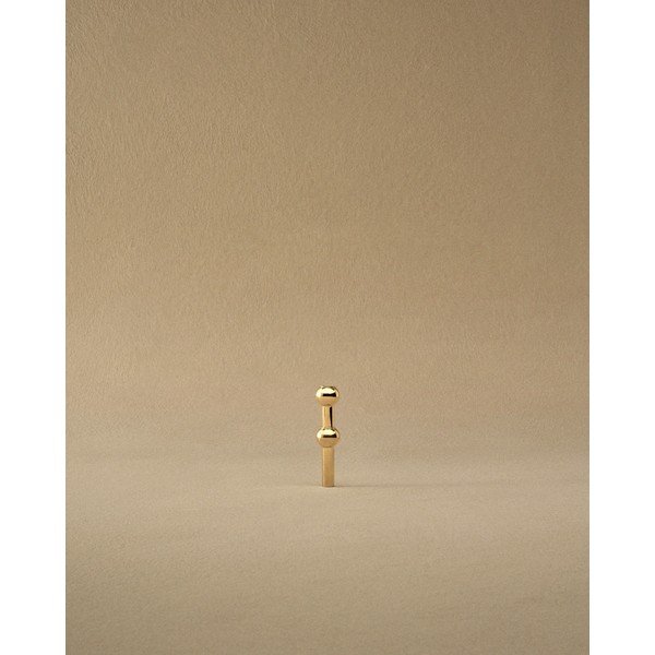 Messingist värvi metallvaas (kõrgus 10 cm) Nagel - STOFF Nagel-image-4