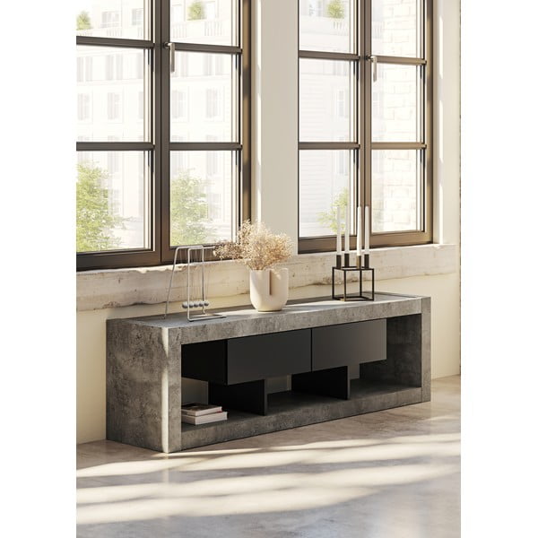 Hall-must betoonist TV-laud 175x52 cm Nara - TemaHome-image-4