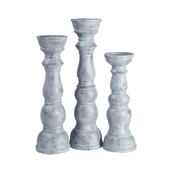 Šedý keramický svícen Tradition, výška 81 cm-image-3