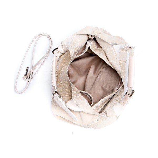 Kožená kabelka Roberta M. 820 Beige-image-3