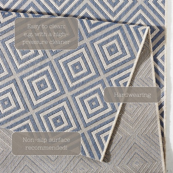 Sinine välivaip , 80 x 150 cm Karo - NORTHRUGS-image-1