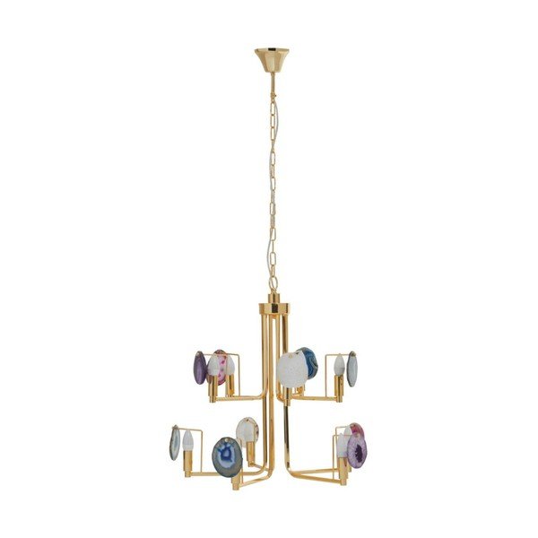 Metallist ripplamp kuldses värvitoonis Glamour - Premier Housewares