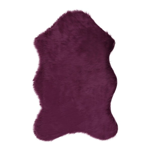 Fialový koberec z umělé kožešiny Pelus Purple, 60 x 90 cm