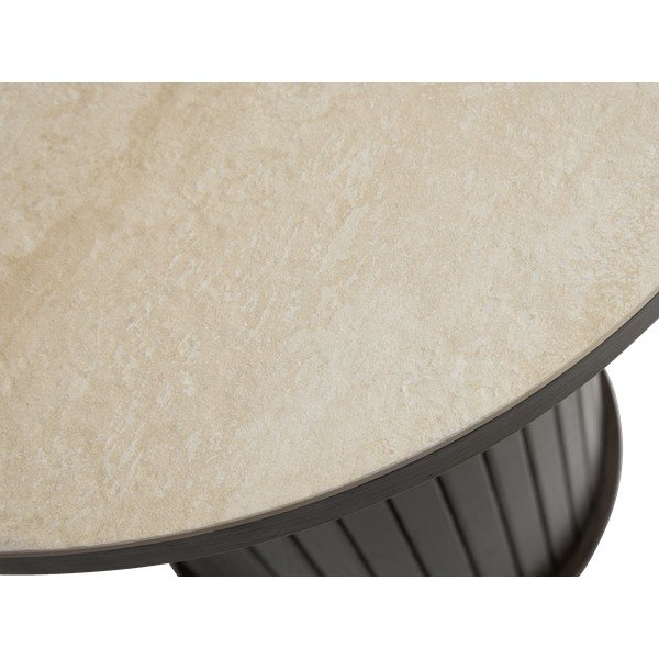 Ümmargune abilaud keraamilise pealispinnaga ø 50 cm Enna - Unique Furniture-image-1