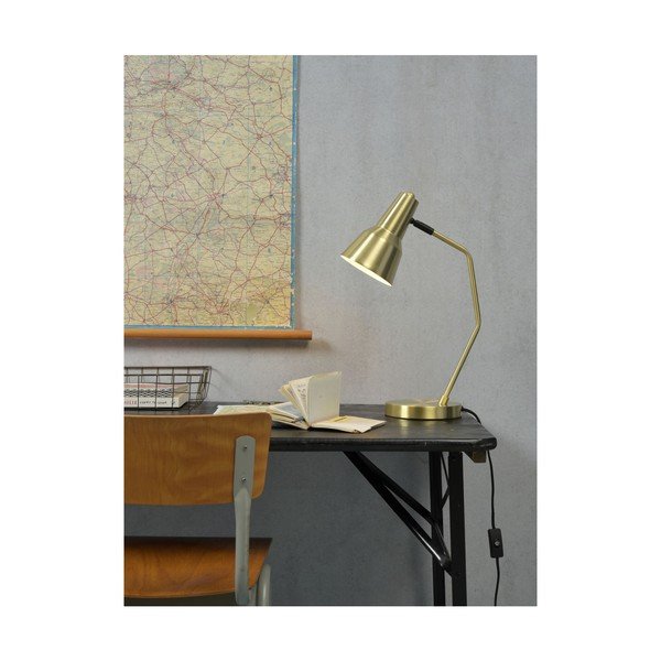 Kuldse metallvarjuga laualamp (kõrgus 44 cm) Valencia - it's about RoMi-image-2