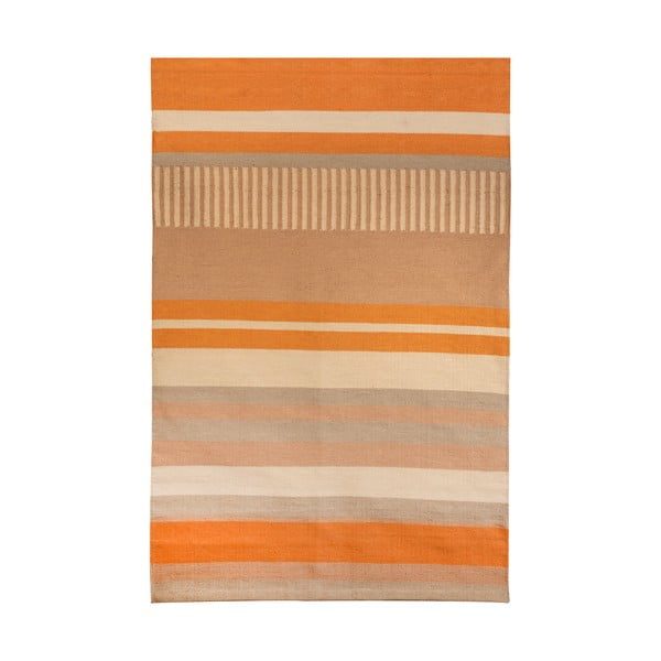 Beež-oranž kahepoolne õuevaip taaskasutatud plastikust , 80 x 180 cm Bella - Green Decore-image-3