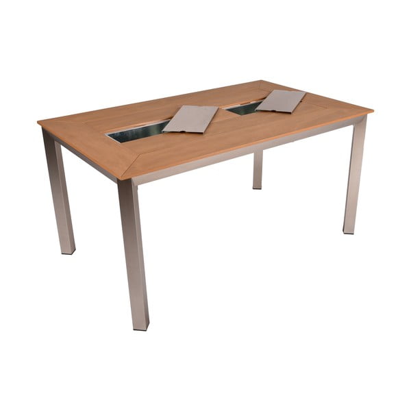 Aia söögilaud klaasplaadiga 90x150 cm Florence - Garden Pleasure-image-2