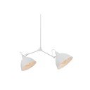 Valge rippvalgusti metallist varju 104x104 cm Coben - CustomForm