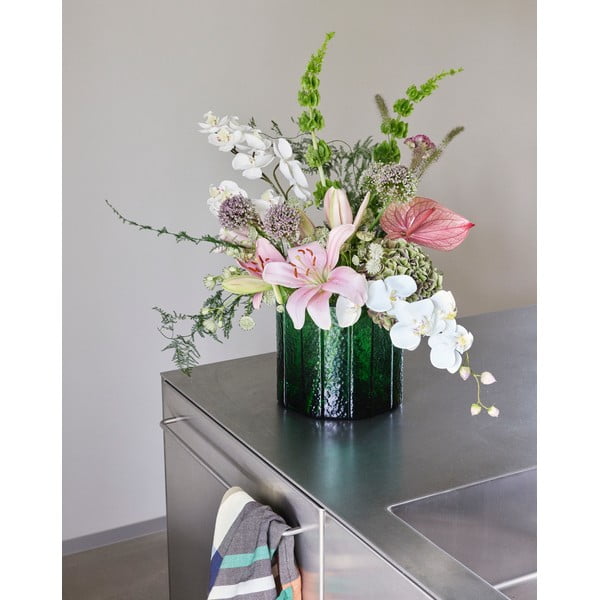 Käsitsi valmistatud klaasist vaas Emerald - Hübsch-image-1